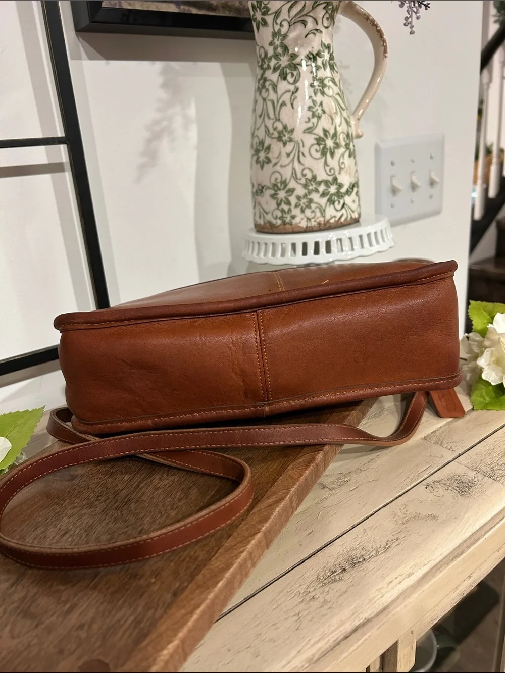 Coach Brown Leather Messenger Crossbody Bag